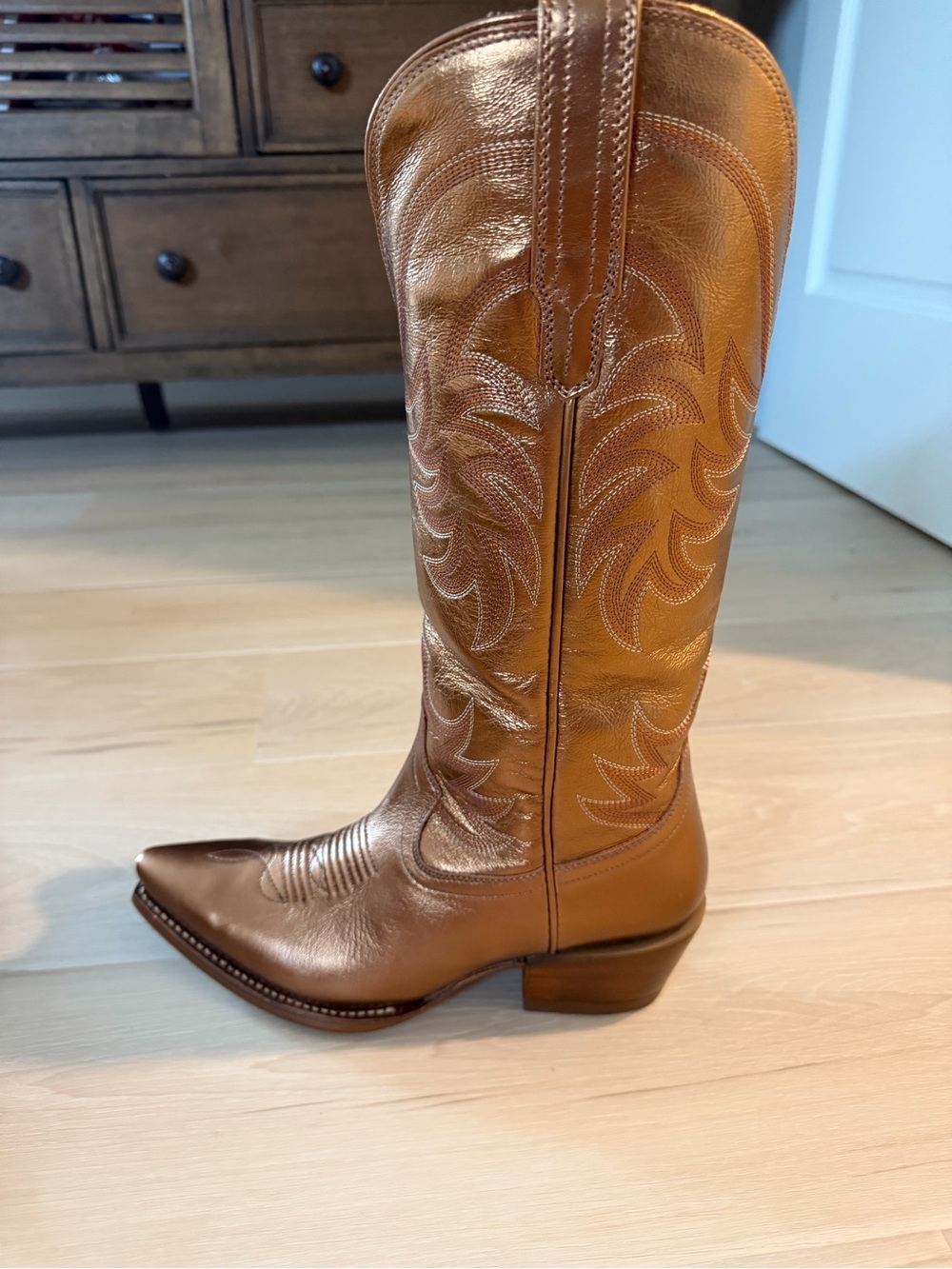Tecovas Metallic Copper Tall Women's Western Boot BRAND NEW Size 9